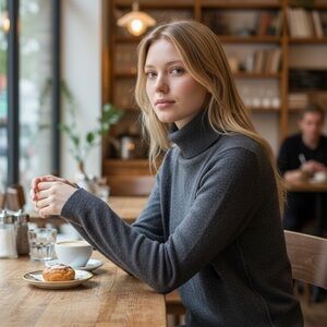 Charter Club 100% Cashmere Turtleneck Sweater in Charcoal Women’s Size XL